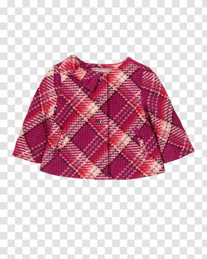 Tartan Clothing Sleeve Blouse Shirt - Raspberries Transparent PNG