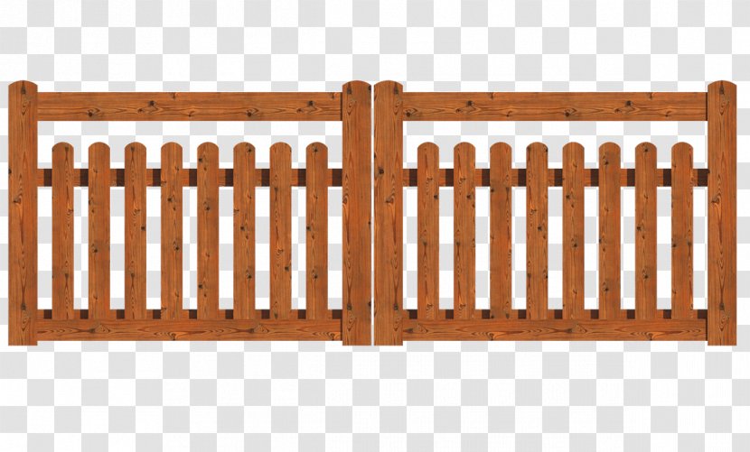 Picket Fence Wood Stain Gate Transparent PNG