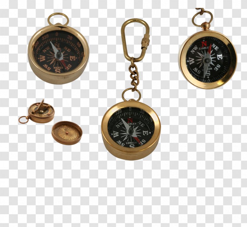 Steampunk Compass Key Chains Transparent PNG