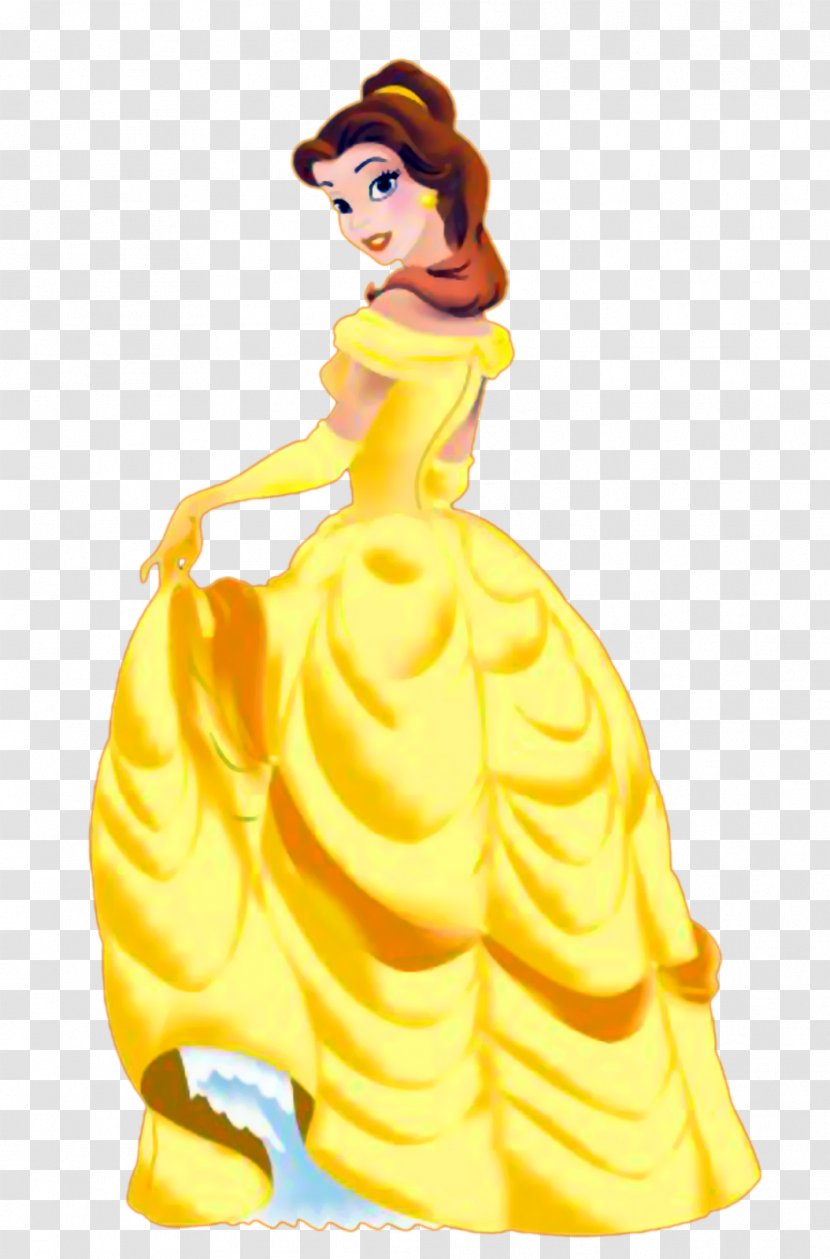 Belle Aurora Minnie Mouse Beast Mickey - Yellow Transparent PNG