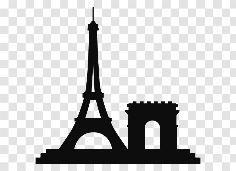 Eiffel Tower Landmark Drawing - Paris - Arc De Triomphe Transparent PNG