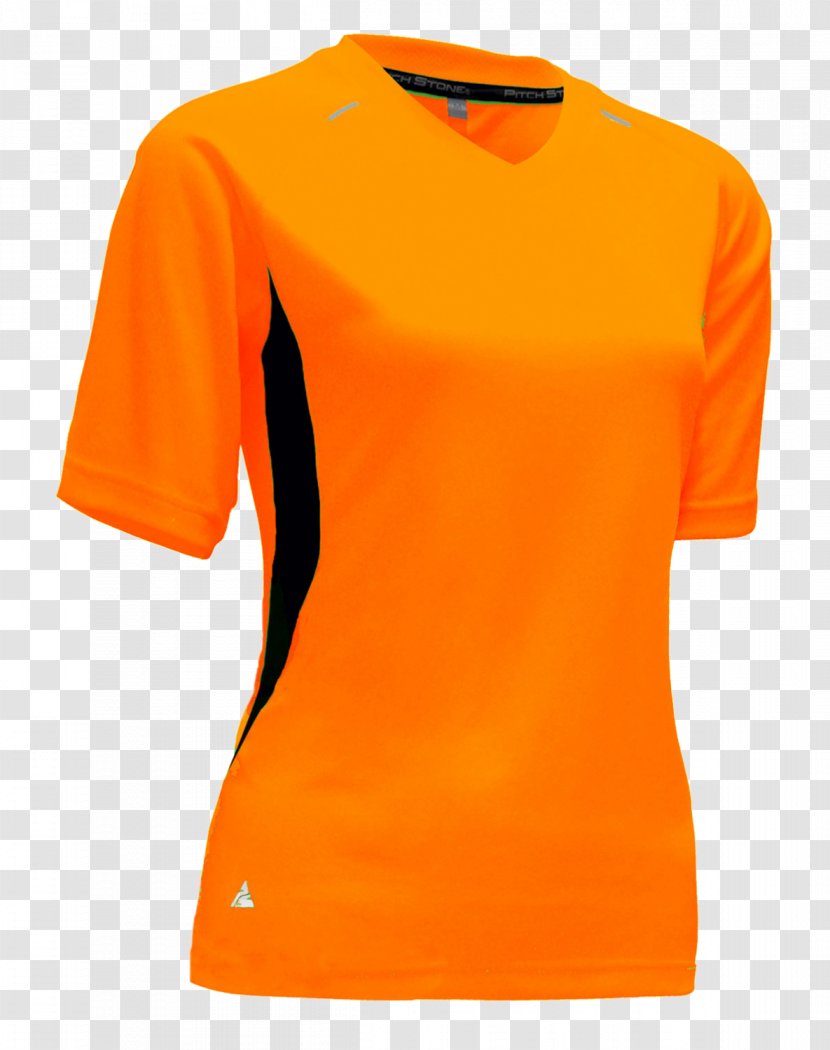 Tennis Polo Shoulder Shirt - Sportswear - Orange Transparent PNG