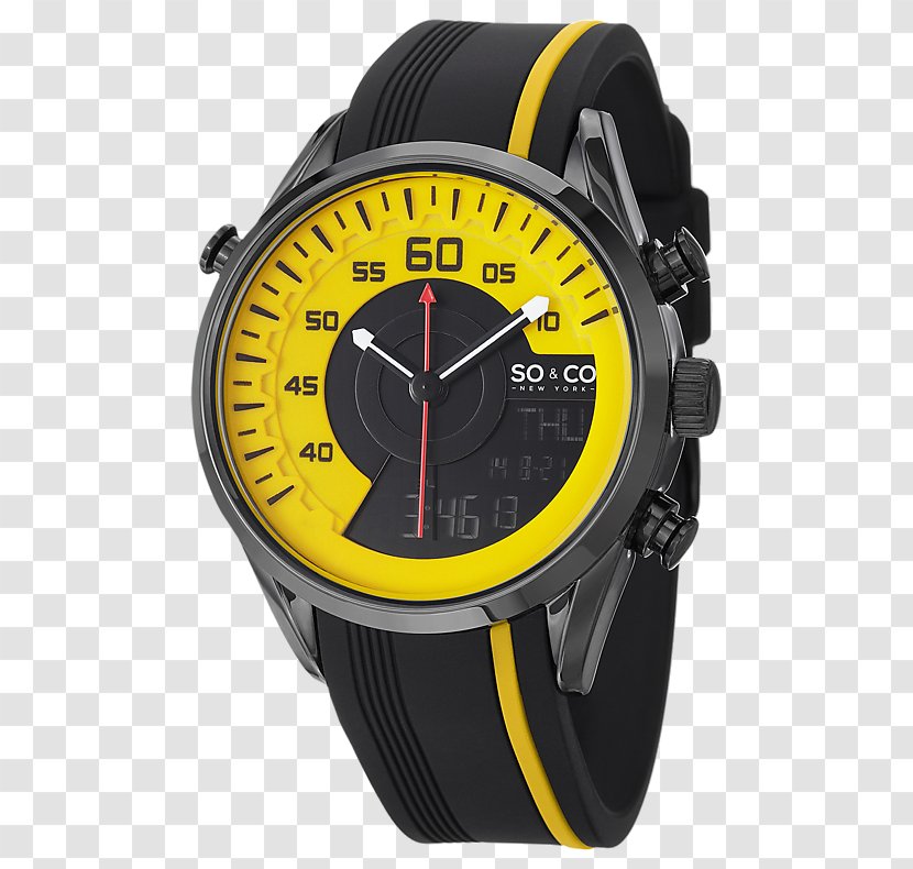 Watch Quartz Clock Tissot - Rado - Black Lacquer Arabic Numerals Free Download Transparent PNG