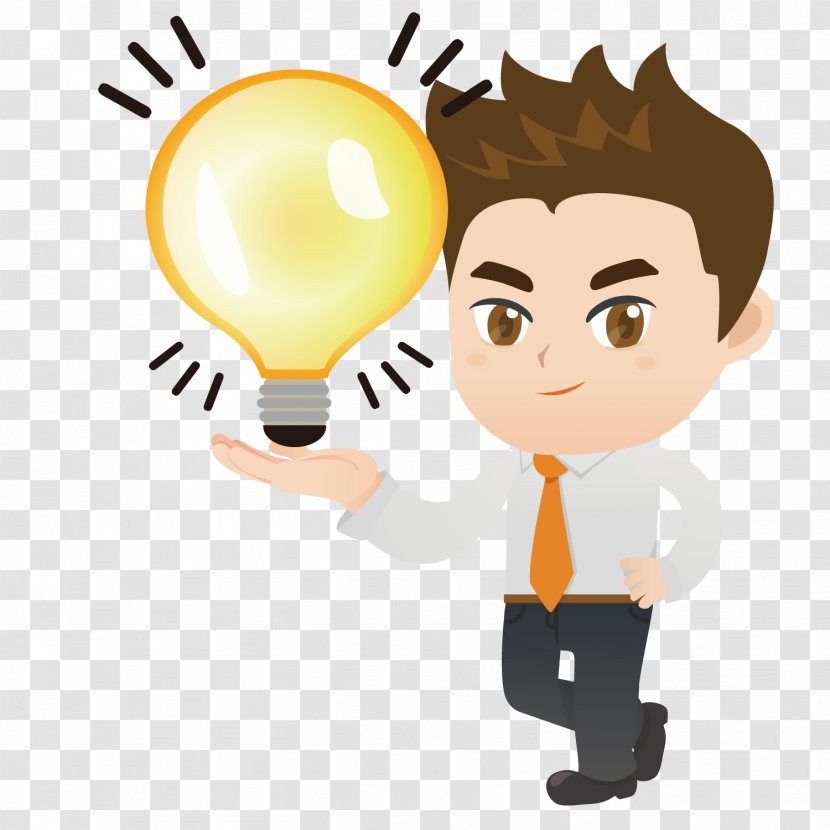 Cartoon Smartphone Clip Art - Hand - Smart Young Man Transparent PNG