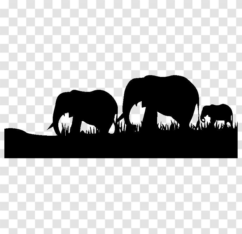 Wall Decal Indian Elephant Horse Elephantidae Africa Transparent PNG