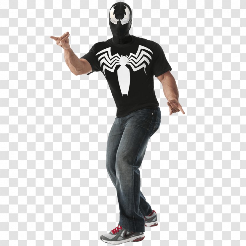 T-shirt Venom Costume Mask Marvel Comics - Face Transparent PNG