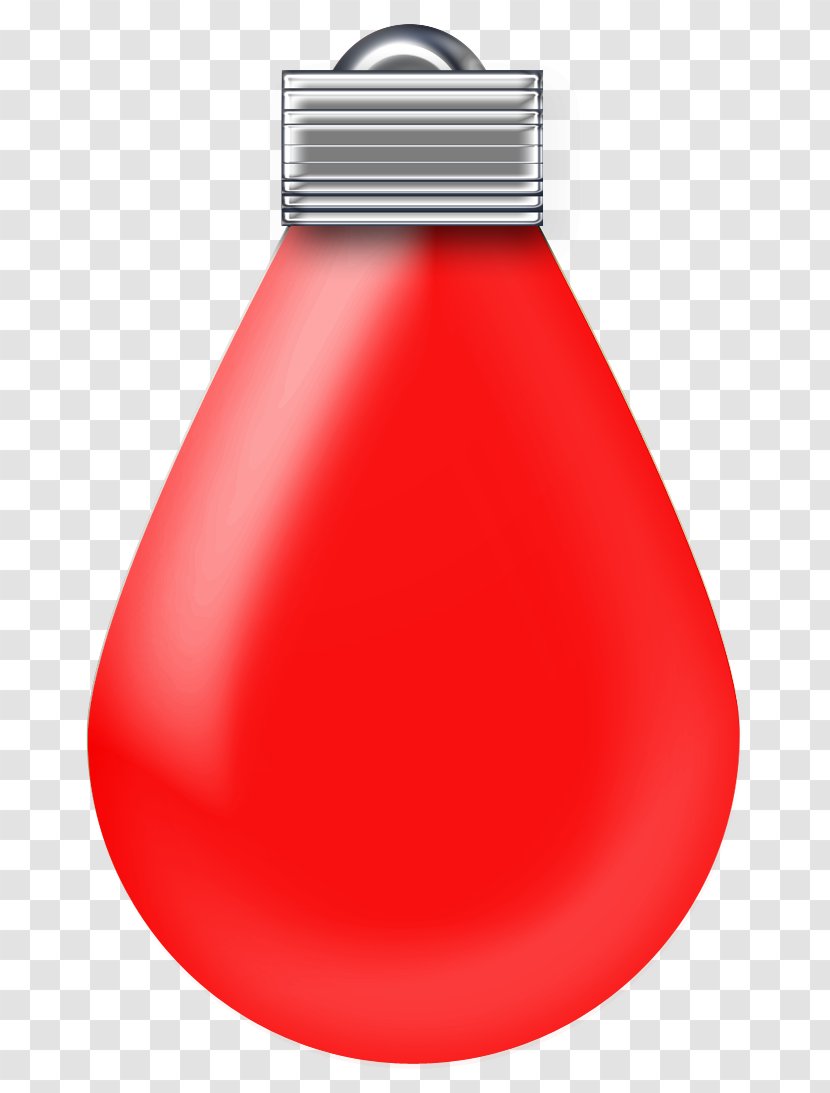 Incandescent Light Bulb Red Clip Art - Green Transparent PNG