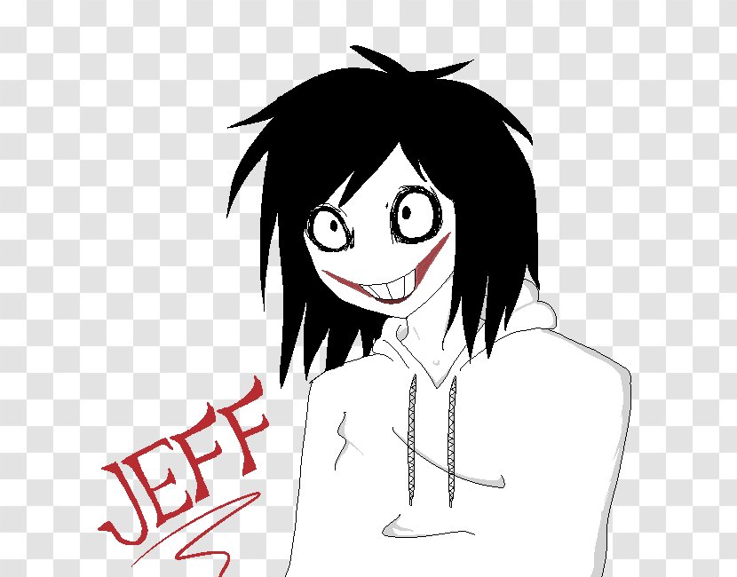Slenderman Jeff The Killer Fan Art Smile Drawing - Flower Transparent PNG