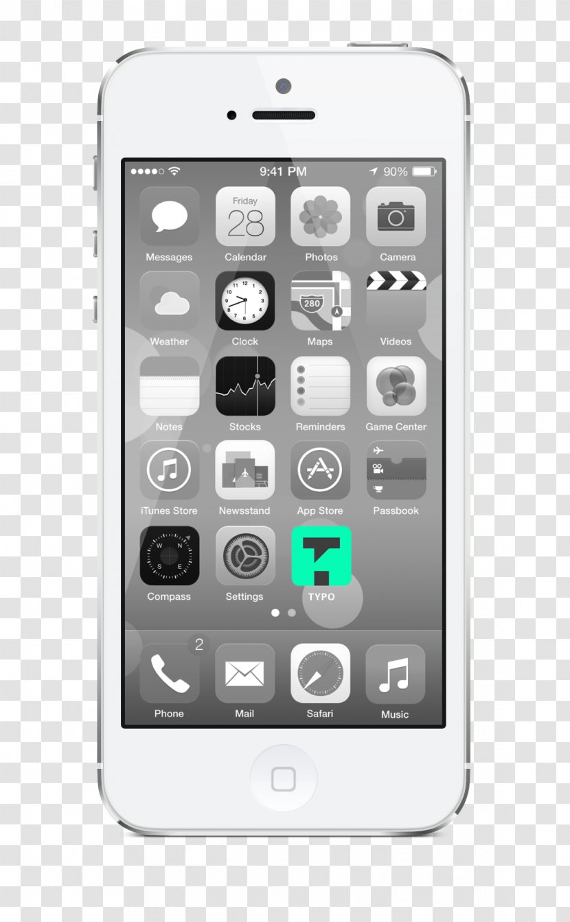 IPhone 5c 4S 5s 6S - Feature Phone - Typo Transparent PNG
