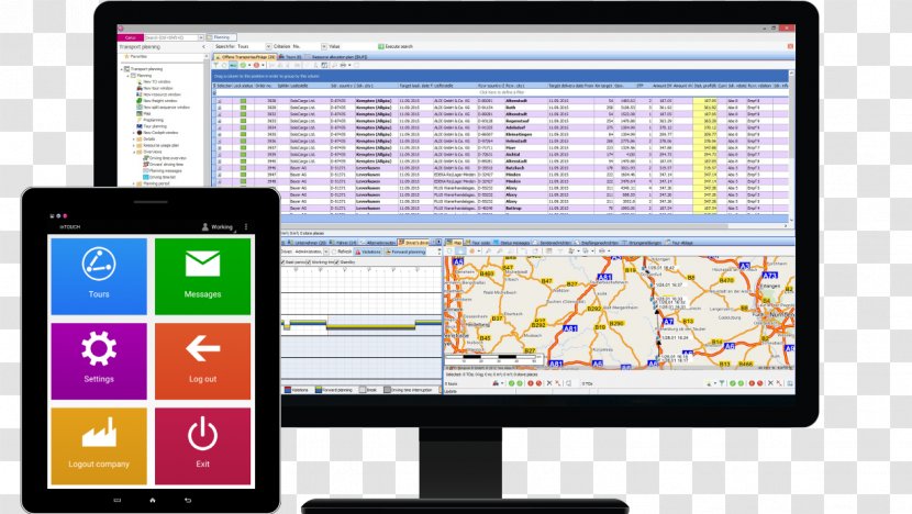 Computer Software Android Transportation Management System - Display Device Transparent PNG