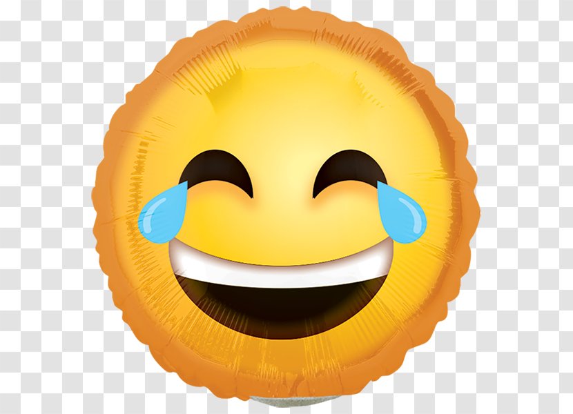 Emoticon Smiley Face With Tears Of Joy Emoji Balloon - Happiness Transparent PNG