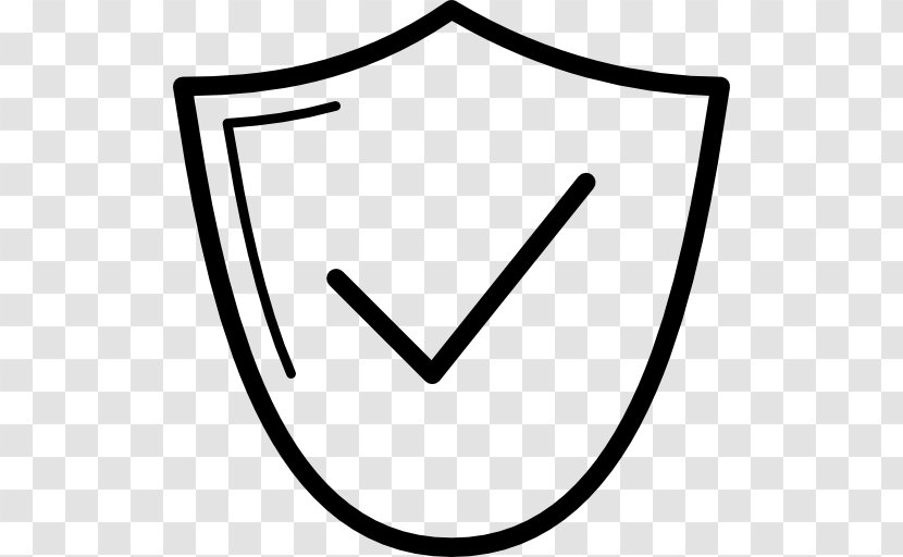 Clip Art - Black - Shield Mark Transparent PNG