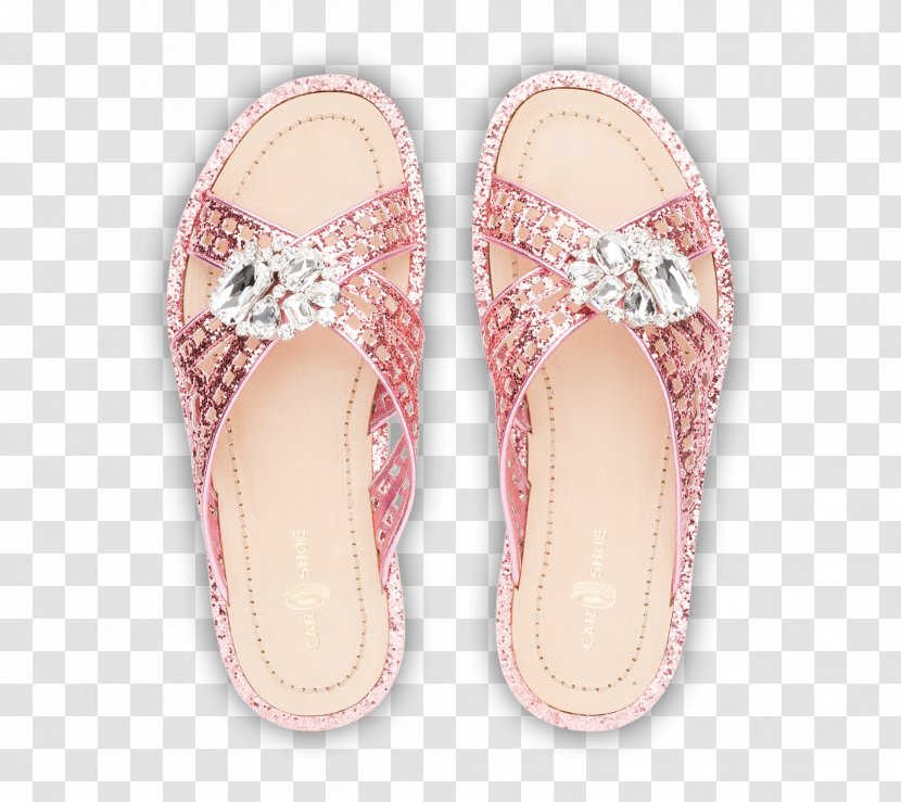 Flip-flops Slipper Pink M RTV - Glitter Shoes Transparent PNG