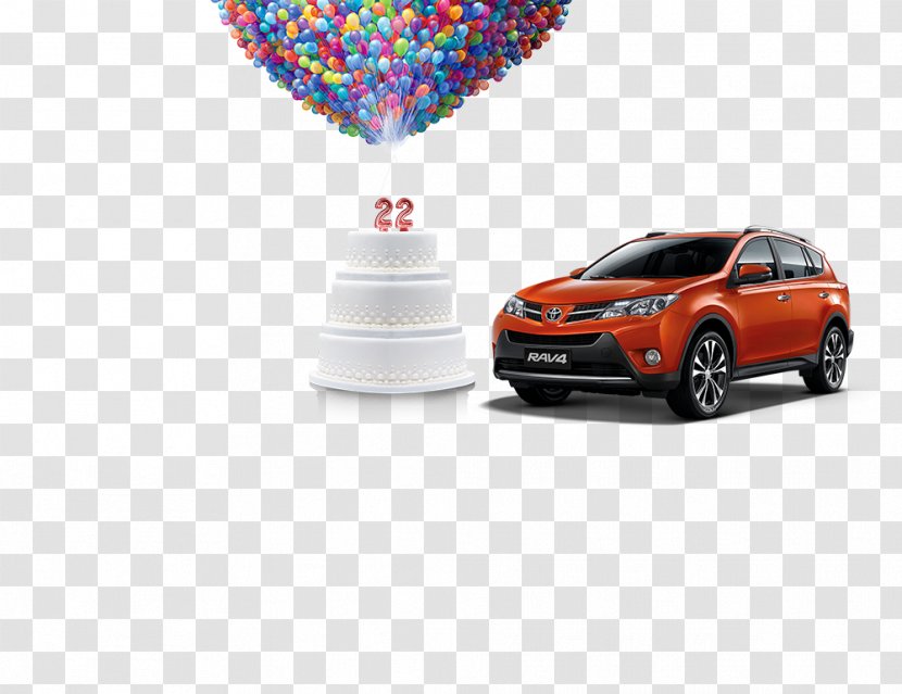Car Birthday Cake - Mid Size - Cars Transparent PNG