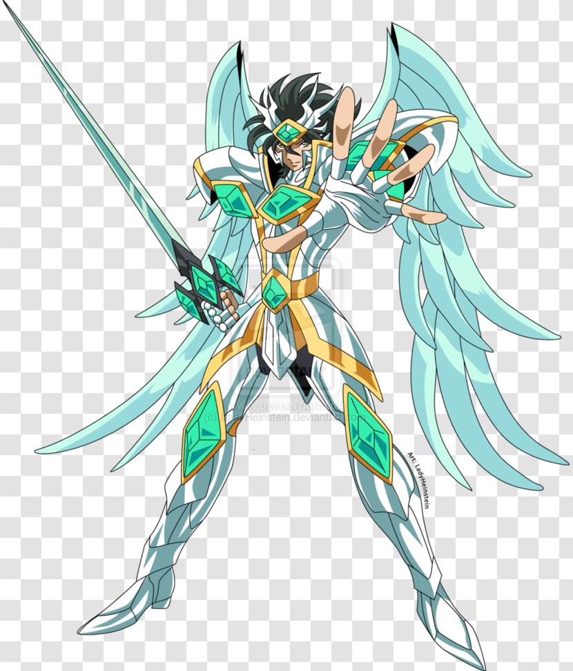 Saint Seiya: Knights Of The Zodiac Cygnus Hyoga Pegasus Seiya Sword - Watercolor - Knight Transparent PNG