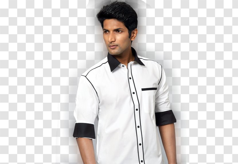T-shirt Tops Clothing Collar - Black Bollywood Salwar Kameez Transparent PNG