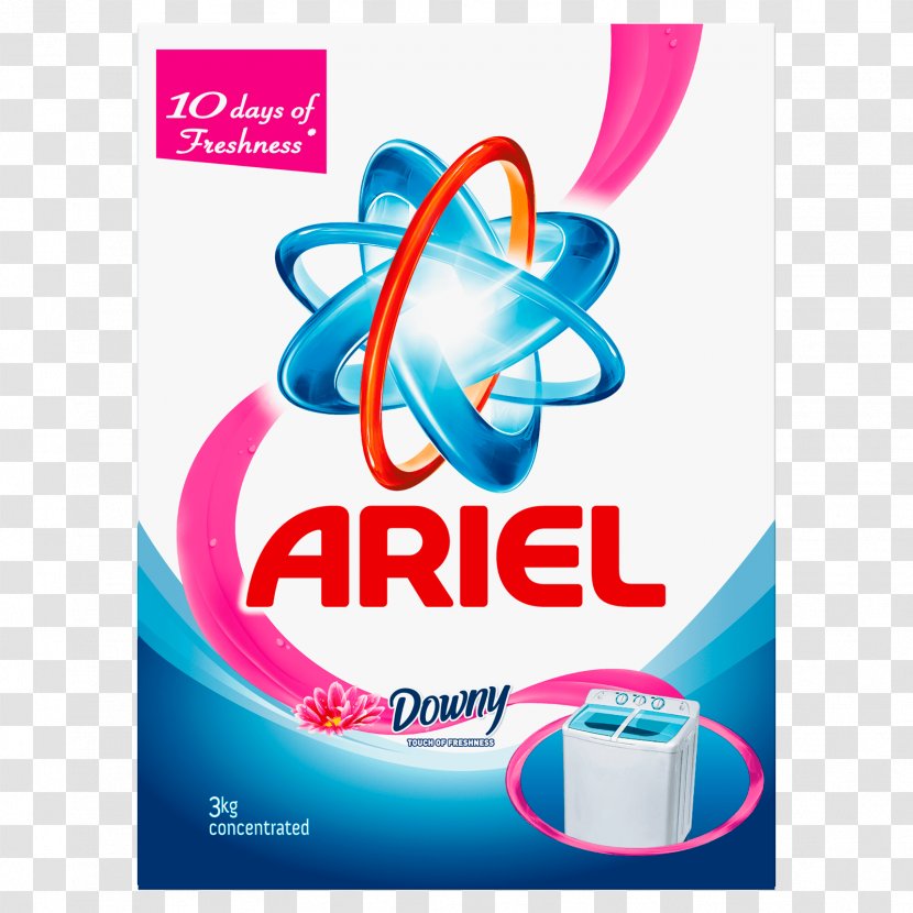 Ariel Laundry Detergent Washing Machine - Brand - Powder Transparent PNG