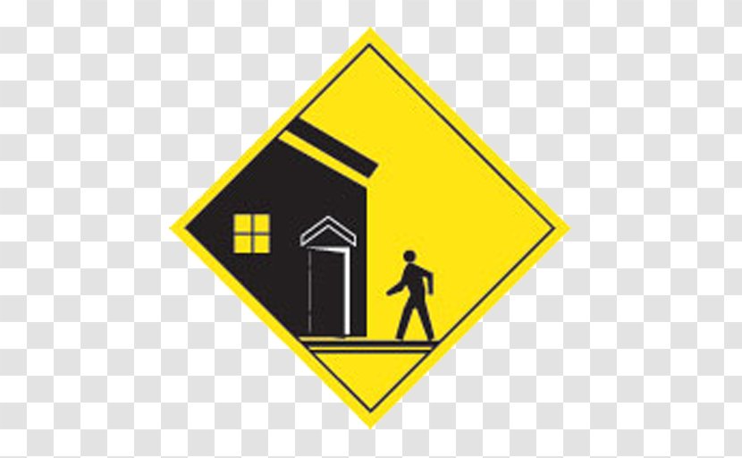 Safehouse Outreach Warning Sign Traffic - Manual On Uniform Control Devices - Symbol Transparent PNG