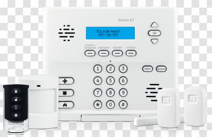 Security Alarms & Systems Home GE Simon XT Starter Package 80-632-3N-XT - Alarm Device - Abort Infographic Transparent PNG