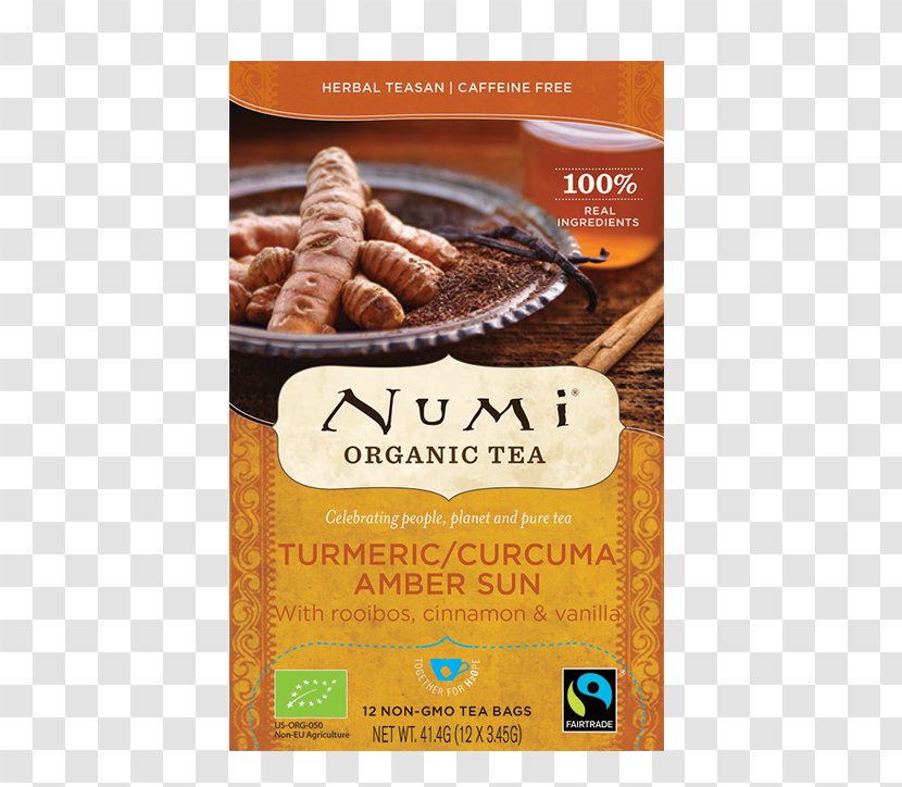 Green Tea Numi Organic Turmeric Fields Of Gold Food Transparent PNG