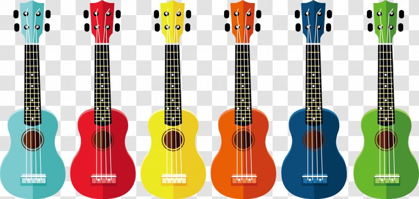 Ukulele Drawing Clip Art - Tree - Color Guitar Transparent PNG