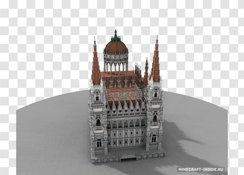 Hungarian Parliament Building Minecraft Landmark - Architecture Transparent PNG