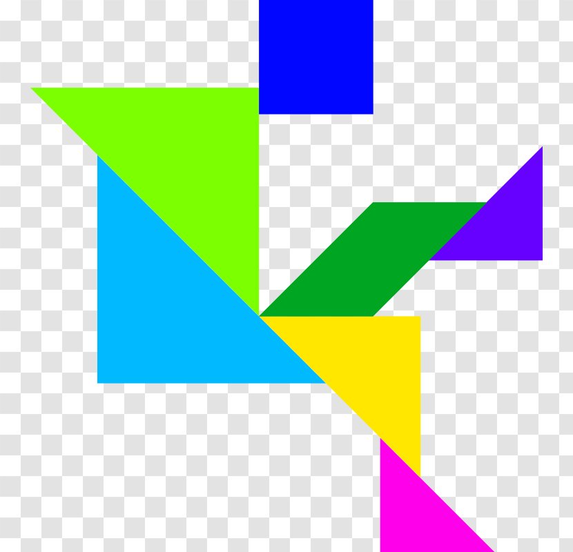 Tangram Free Puzzle Game - Point - Clipart Transparent PNG