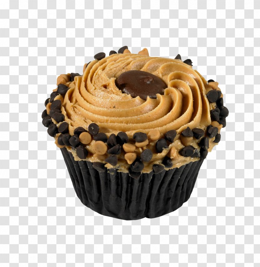 Cupcake Peanut Butter Cup Muffin Praline Buttercream - Nut Transparent PNG