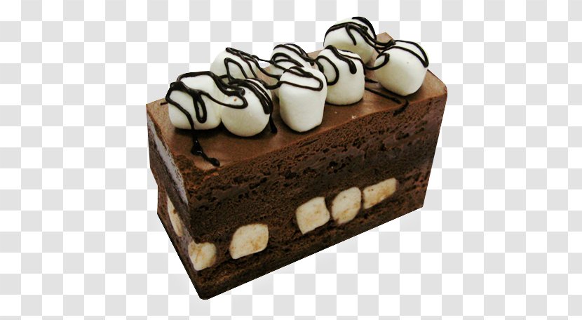 Chocolate Cake Brownie Fudge Praline Truffle - Frozen Dessert - Mousse Transparent PNG