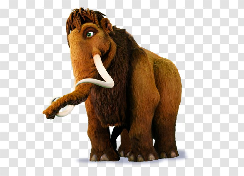 Ellie Manfred Ice Age Sticker YouTube - Animal Figure - Collision Of And Fire Transparent PNG
