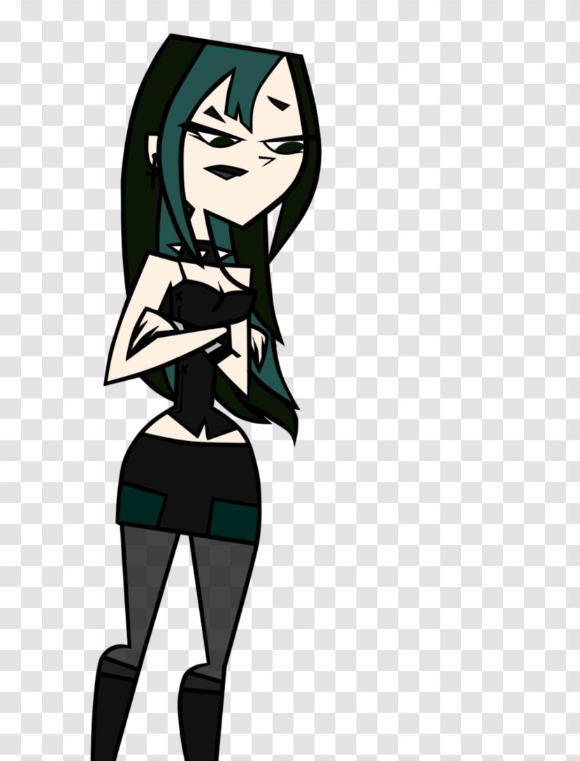 Gwen Duncan Total Drama Island Action Television Show - Flower - Silhouette Transparent PNG