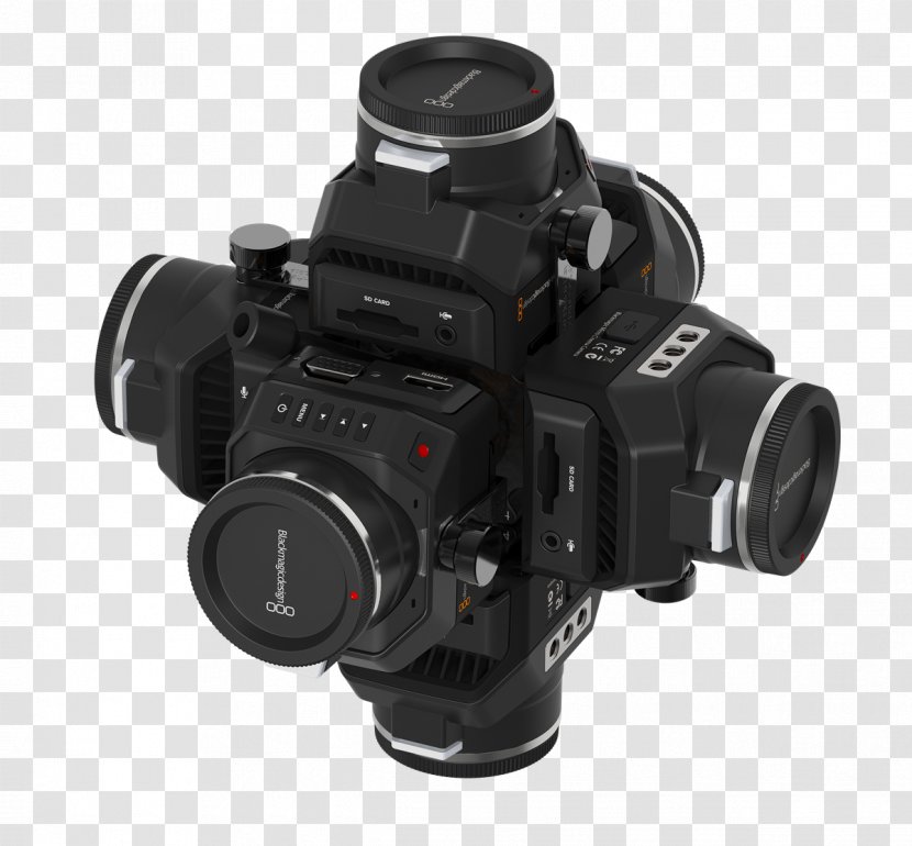 Camera Lens Blackmagic Design Immersive Video Cameras - Optics - 360 Transparent PNG