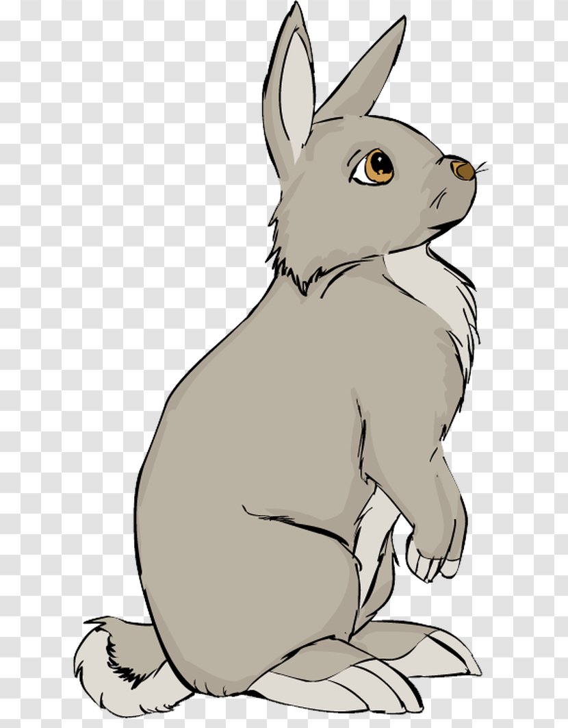 Easter Bunny Hare Domestic Rabbit Clip Art - Rabits And Hares - Images Transparent PNG