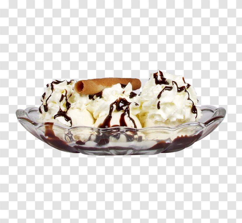 Sundae Dame Blanche Ice Cream Gelato Dish Transparent PNG