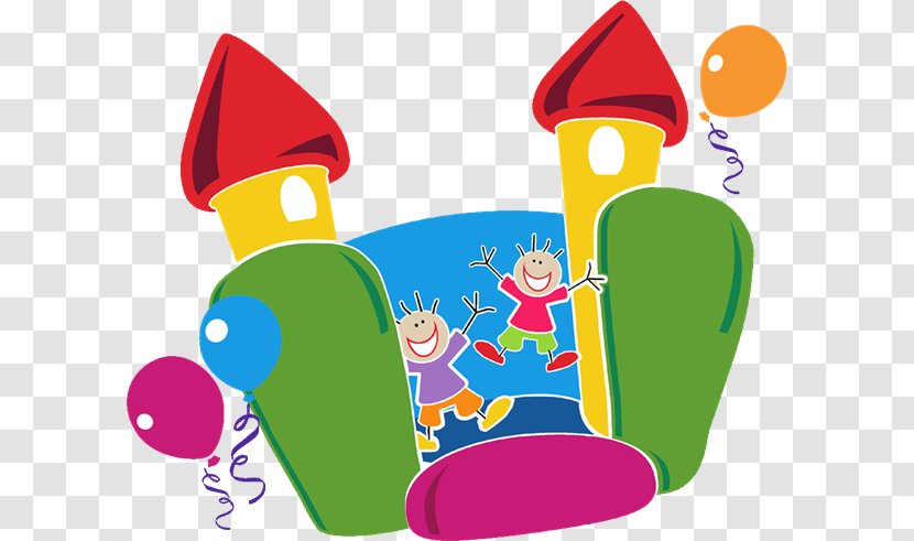 Inflatable Castle Clip Art - Party Hat - Carnival Games Clipart Transparent PNG