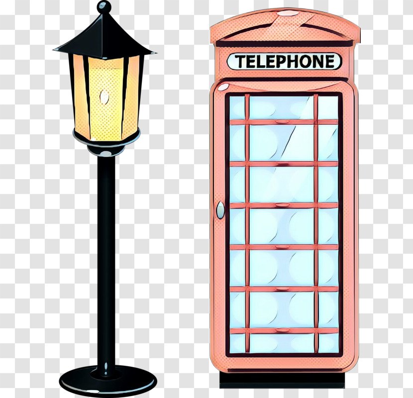 London Cartoon - Telephone Booth - Lighting Scrapbooking Transparent PNG