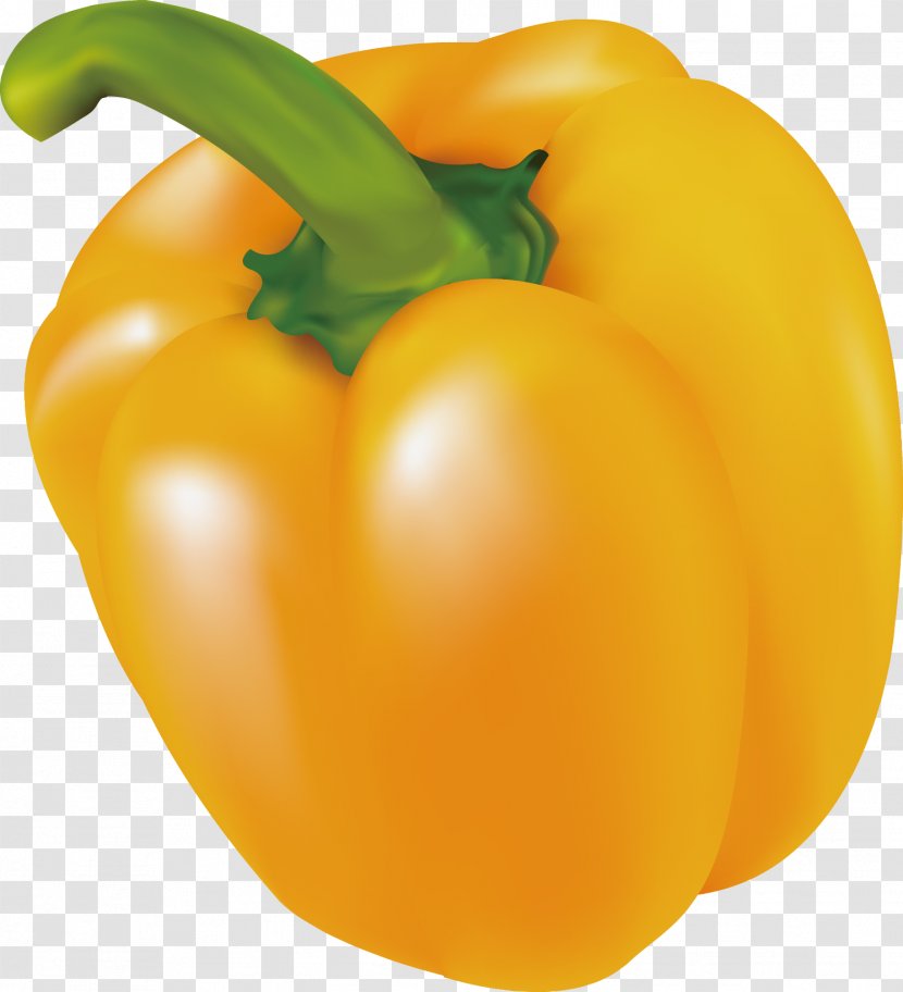 Yellow Pepper Bell Computer File - Vector Peppers Transparent PNG