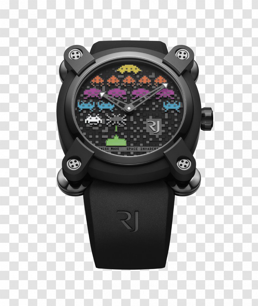 Watch Space Invaders RJ-Romain Jerome Strap Clock Transparent PNG