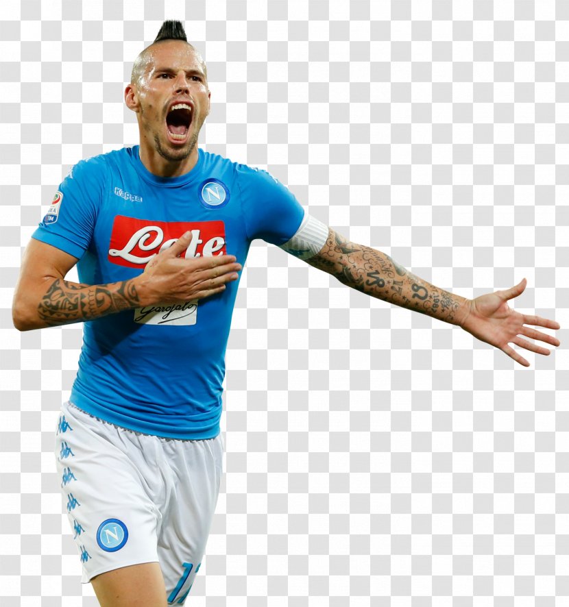 S.S.C. Napoli Soccer Player Jersey Football - Sleeve Transparent PNG