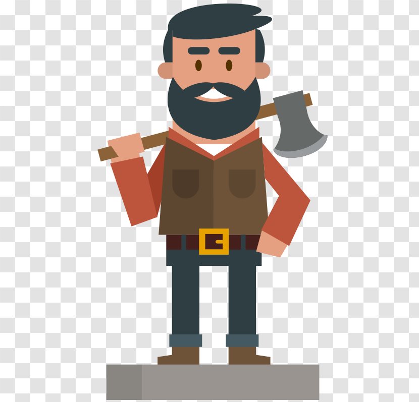 Lumberjack Download - Plane - Mascot Transparent PNG