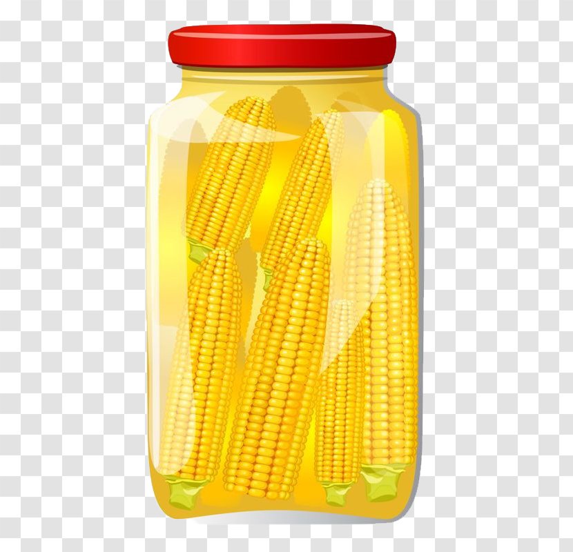 Corn On The Cob Drawing Clip Art - Jar - A Can Of Transparent PNG