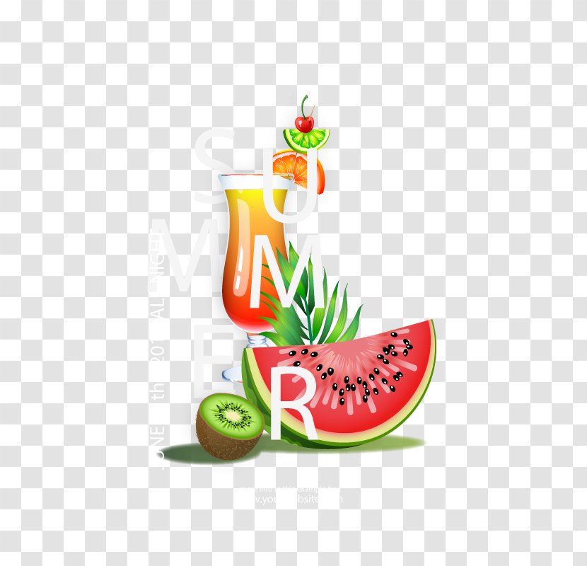 Watermelon Drink Euclidean Vector - Melon - Summer Time Transparent PNG
