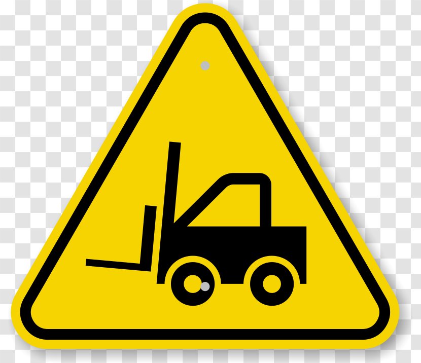 Traffic Sign Warning Hazard Symbol Forklift Transparent PNG