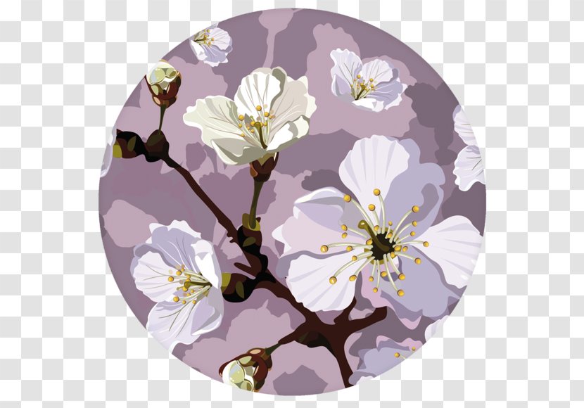 Blossom - Purple - Sakura Flowers Transparent PNG