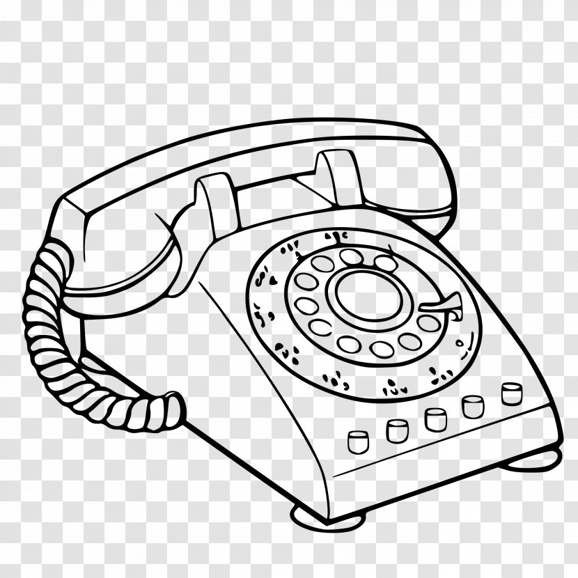 Hand Cartoon - Law - Drawing Corded Phone Transparent PNG