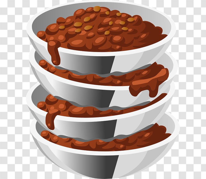 Chili Con Carne Bowl Pepper Clip Art - Red Beans Transparent PNG