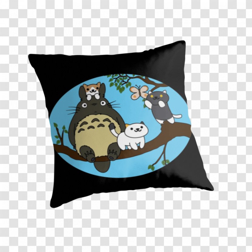 Throw Pillows Textile Cushion Material - Totoro Transparent PNG