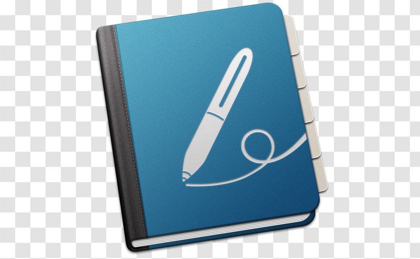 MacOS Note-taking - Electric Blue - Macos Transparent PNG