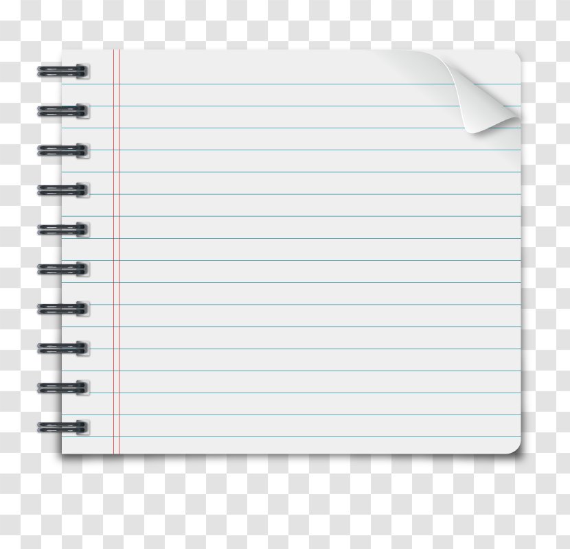 Paper Notebook - Rectangle - Vector Transparent PNG