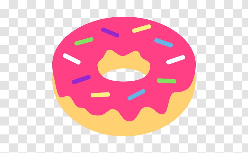 Donuts Emoji Domain Custard Sprinkles - Yellow - Cartoon Bento Transparent PNG